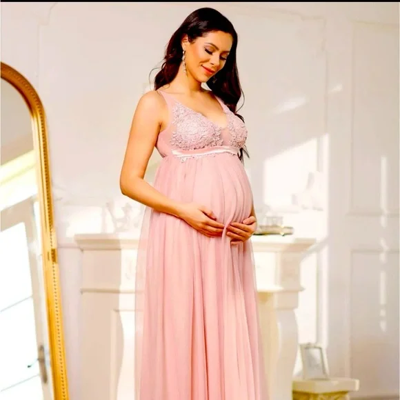 Dresses | Blush Pink Stay Pretty Maternity Dress | Poshmark